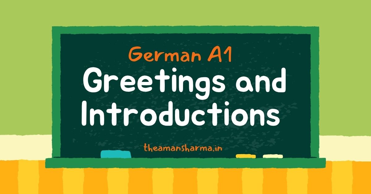 German A1 Greetings and Introductions for Beginners